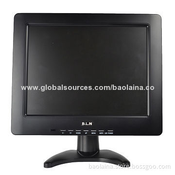 12.1 inch 4 wire resistive touch monitor for POS display with VGA/USB portNew